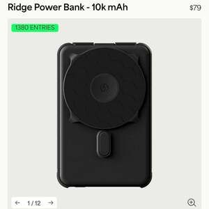 The Ridge Magnetic Power Bank 10,000mAh 20W 5-in-1 Portable Charger
